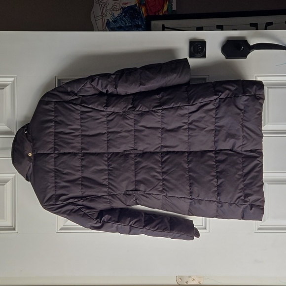 COPY - J Crew Black Quilted Long Line Down Puffer Winter Coat - Picture 6 of 9